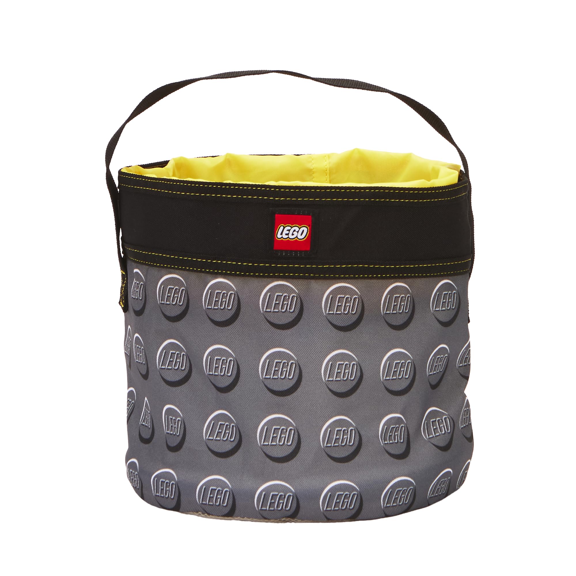 LEGO Storage Cinch Bucket - Large Toy Organizer for Kids, Portable LEGO Brick Container with Handle - Perfect for Playroom, Classroom & Travel Organization