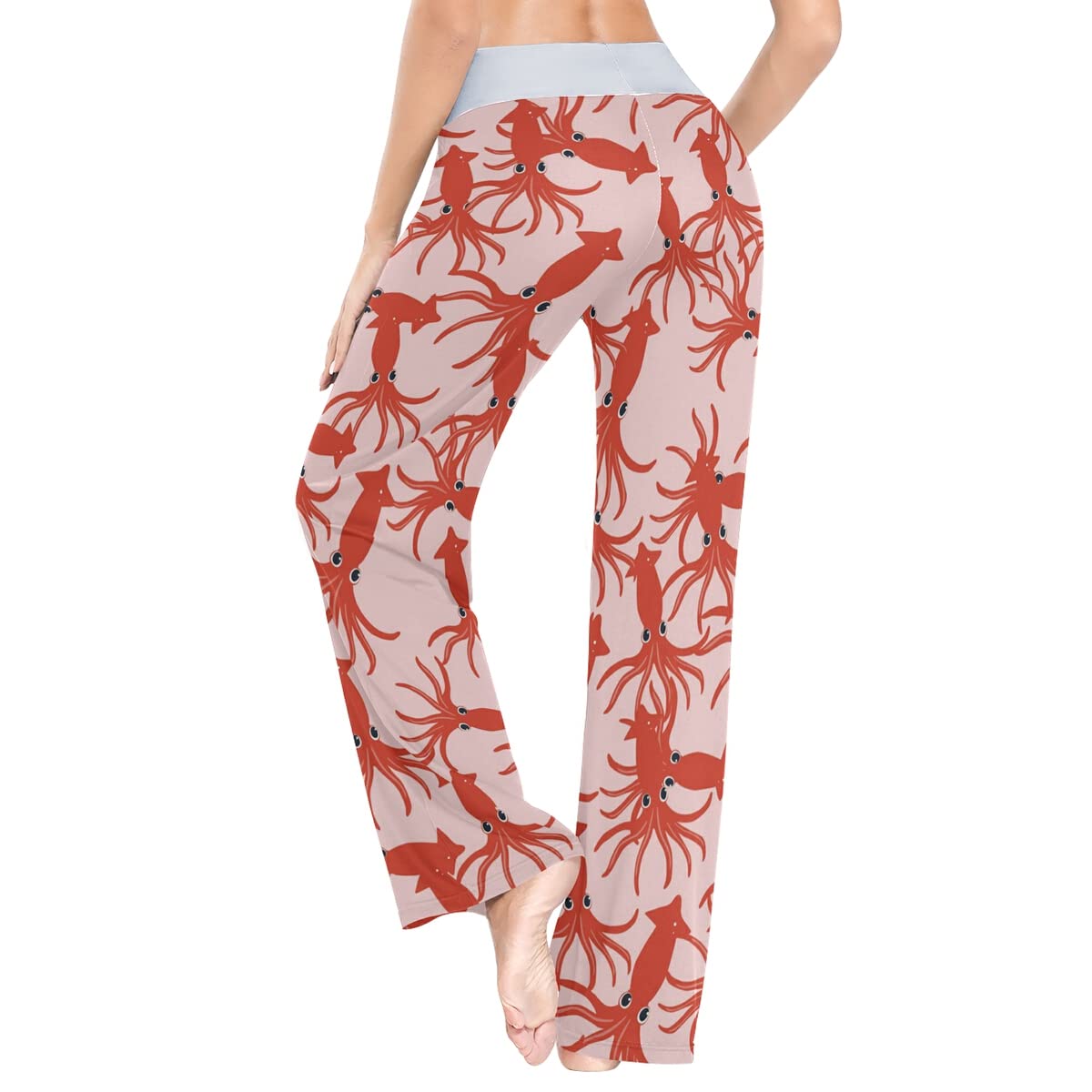 Women's Loose Casual Comfortable Pajama Pants with Drawstring - Wide Leg Palazzo Lounge Pants for Sleep, Yoga & Home Relaxation