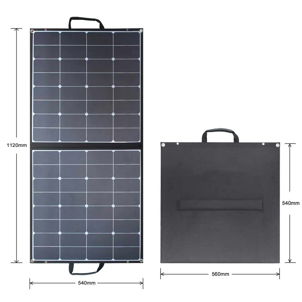 ACOPOWER 100W Monocrystalline Foldable Solar Panel with SunPower Cells - Portable Solar Charger for Camping, RV, Hiking & Emergency Power Supply