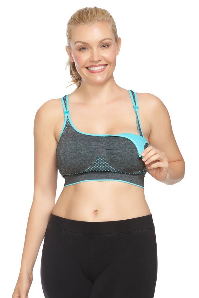 Danica Nursing Sports Bra - Comfortable Maternity & Nursing Bra for Active Moms - Perfect for Yoga, Running, Gym & Breastfeeding