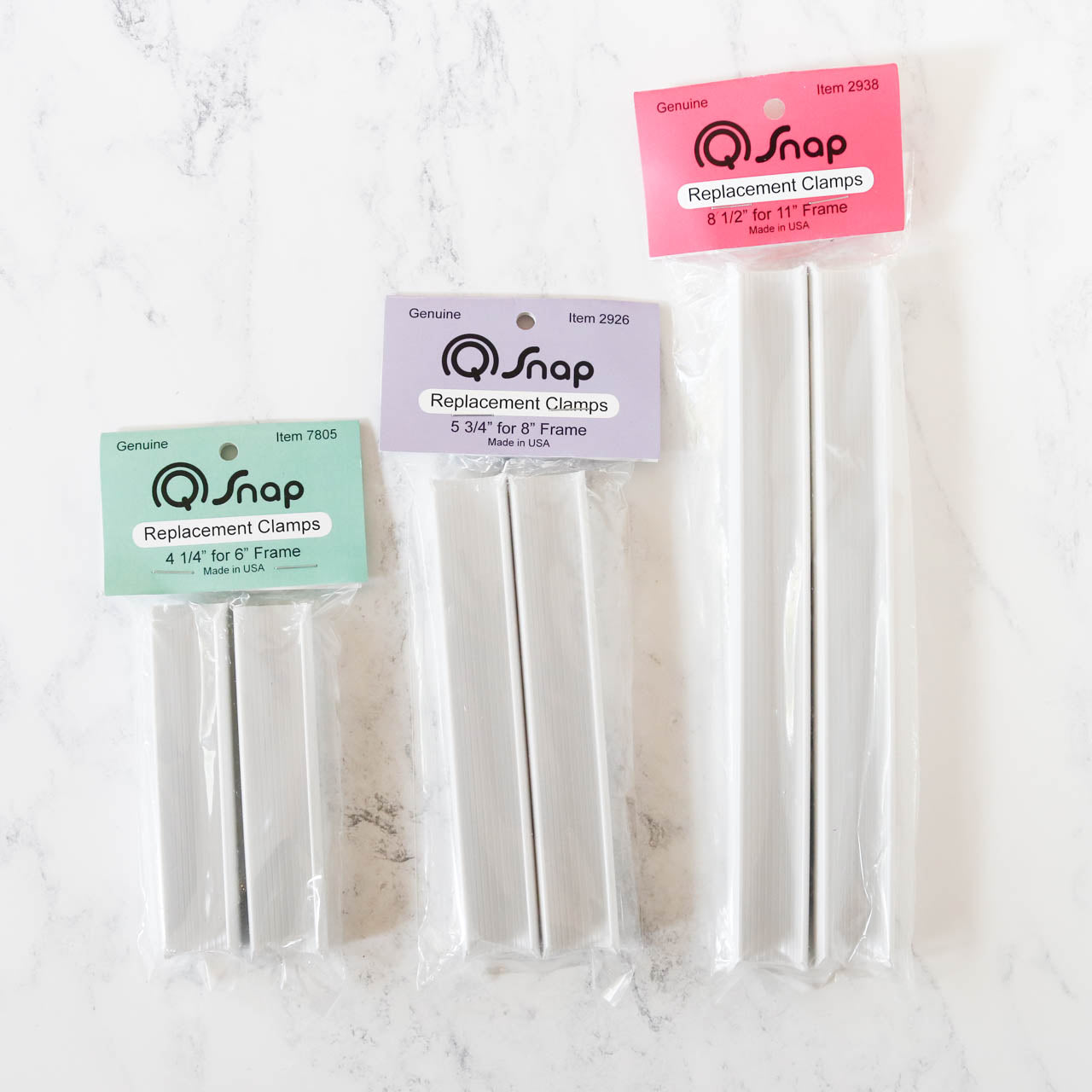 Q Snap Needlework Frame Replacement Clamps - Heavy Duty Embroidery Hoop Clips for Cross Stitch, Quilting & Crafting - Perfect for DIY Sewing Projects & Fabric Arts