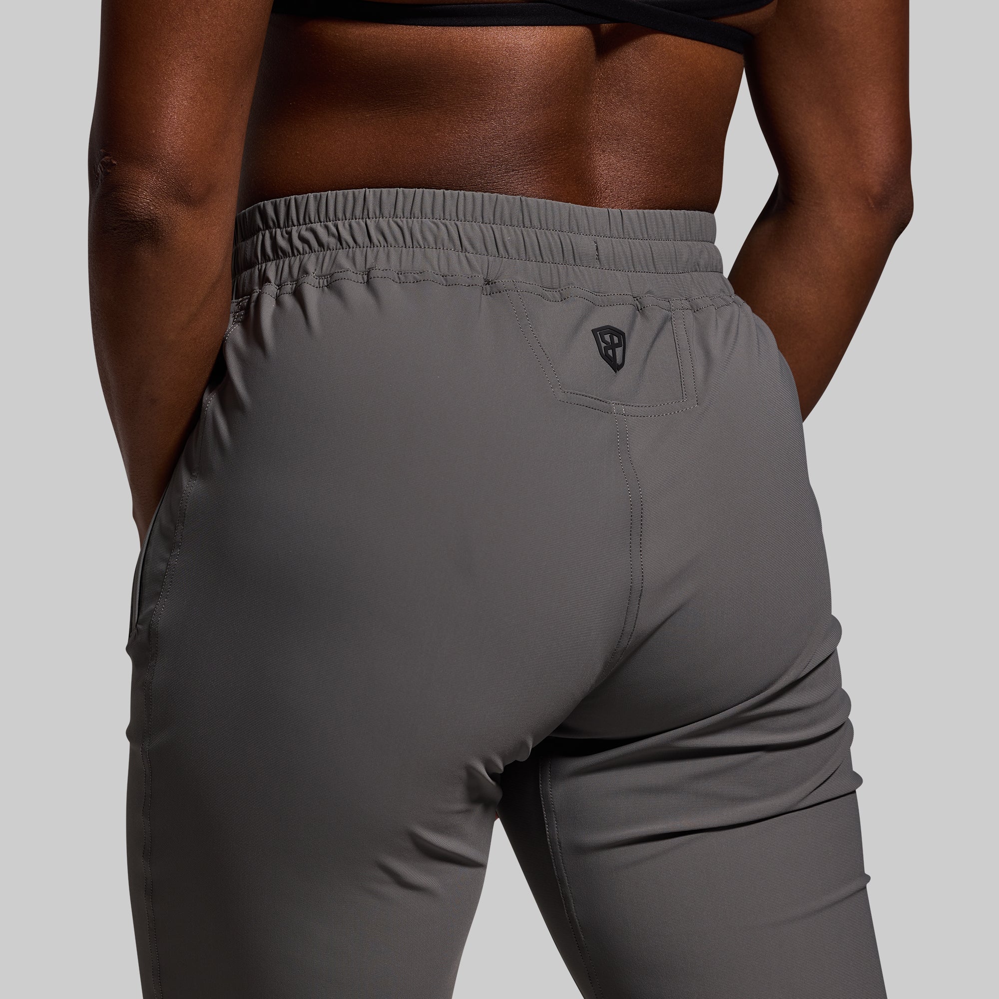 Women's High-Waisted Performance Jogger Pants - Breathable Gym Workout Running Yoga Pants (Gunmetal Grey) | Perfect for Fitness, Lounge & Everyday Wear
