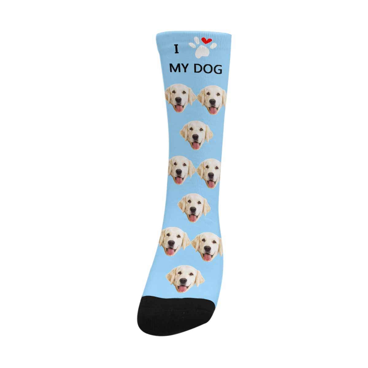 Custom Face Socks for Men & Women - Funny Dog Paw Print Animal Socks | Cute Gift for Pet Lovers, Dog Owners | Perfect for Halloween Costumes, Christmas Gifts & Casual Wear
