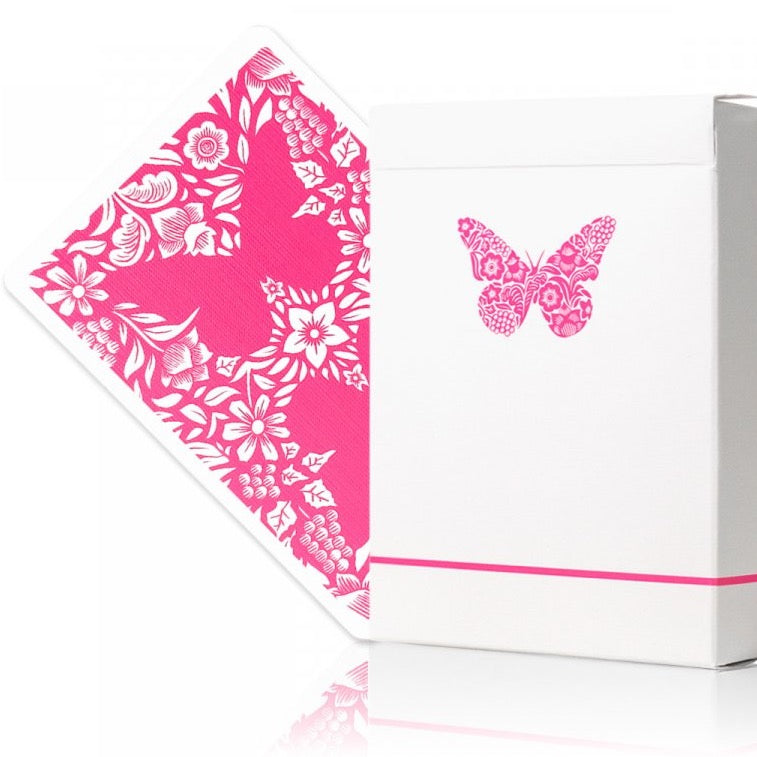 Butterfly Workers Playing Cards - Pink Edition | Premium Quality Poker Cards for Adults & Teens | Perfect for Game Nights, Parties & Magic Tricks