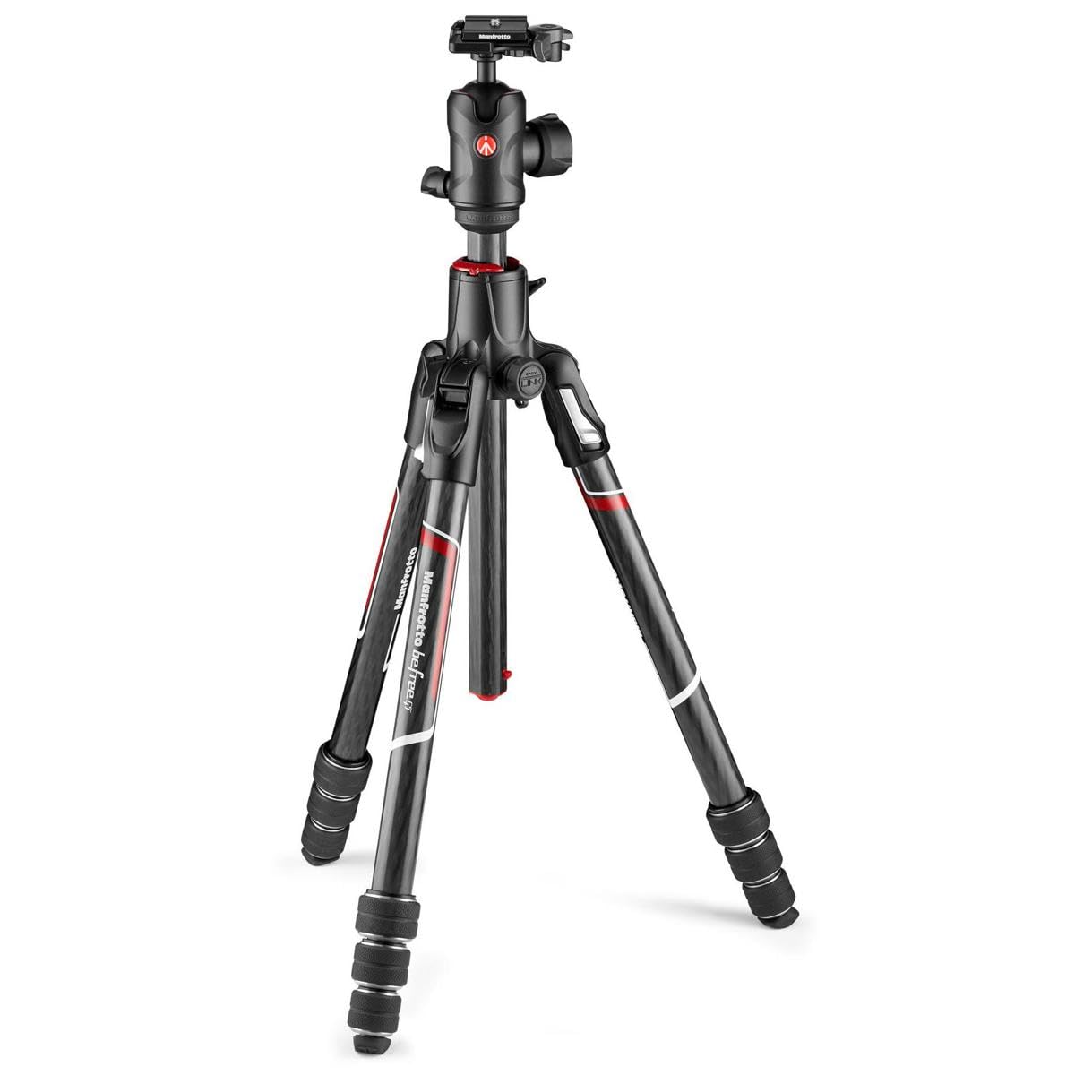 Manfrotto Befree GT XPRO 4-Section Carbon Fiber Travel Tripod with MH496 Ball Head - Lightweight Compact Tripod for DSLR Cameras, Perfect for Travel, Hiking & Outdoor Photography