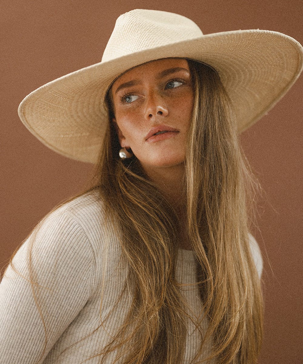Stylish Meg Wide Brim Panama Straw Hat for Women - UV Protection Summer Beach Hat for Outdoor, Travel & Vacation