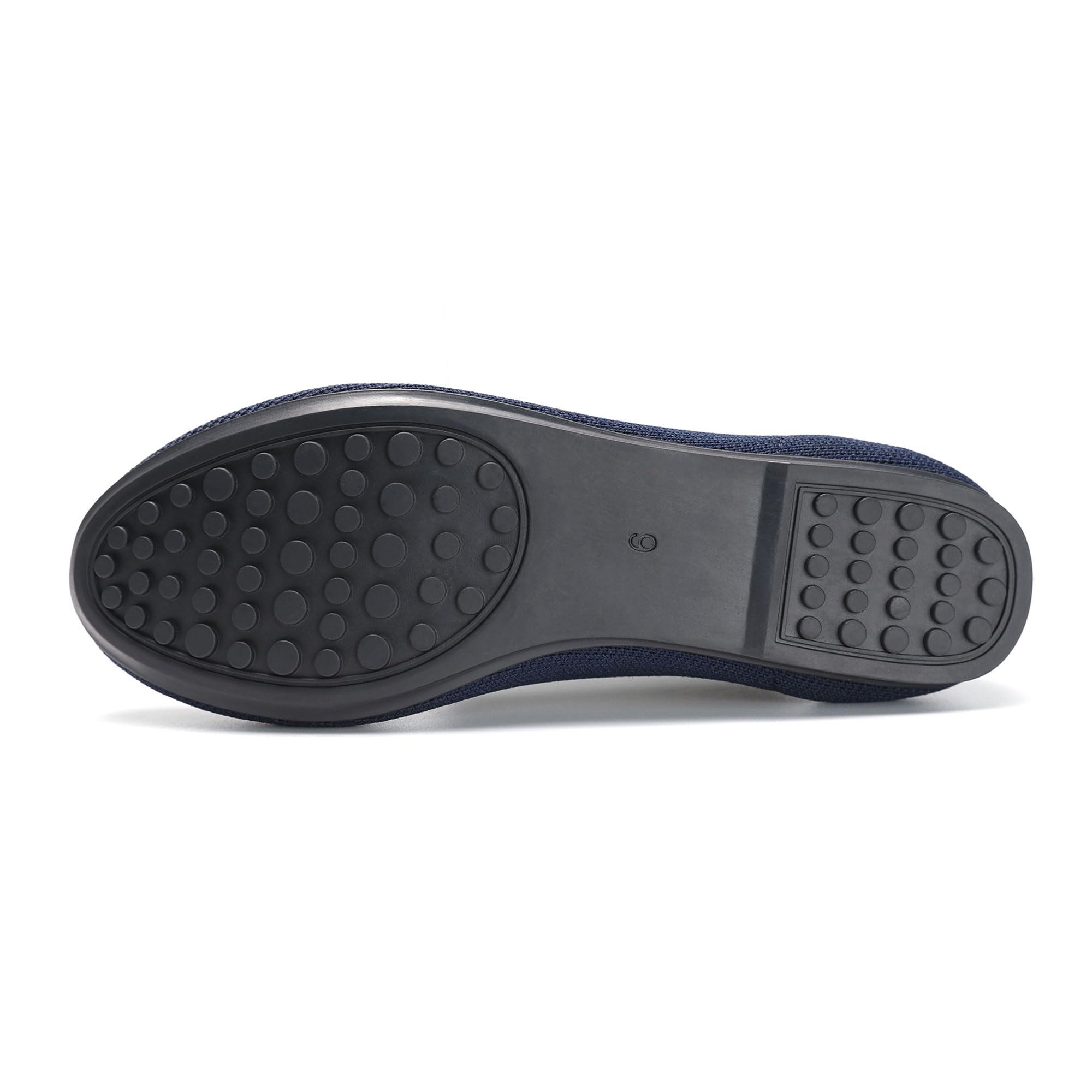 Women's Ballet Flats - Comfortable Knit Dressy Casual Shoes with Round Toe & Breathable Mesh - Perfect for Office, Walking, Travel & Everyday Wear