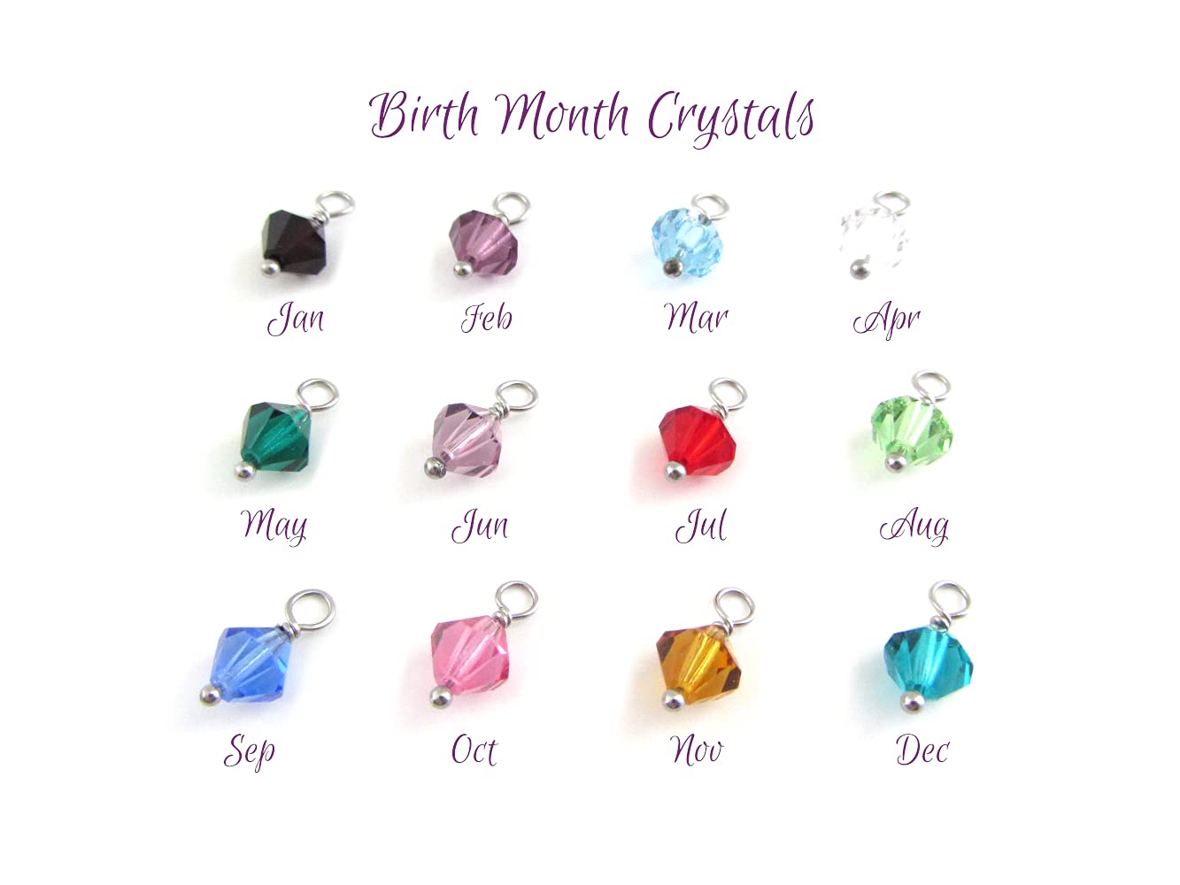 Personalized Moon Birthstone Necklace - Elegant Gift for Her
