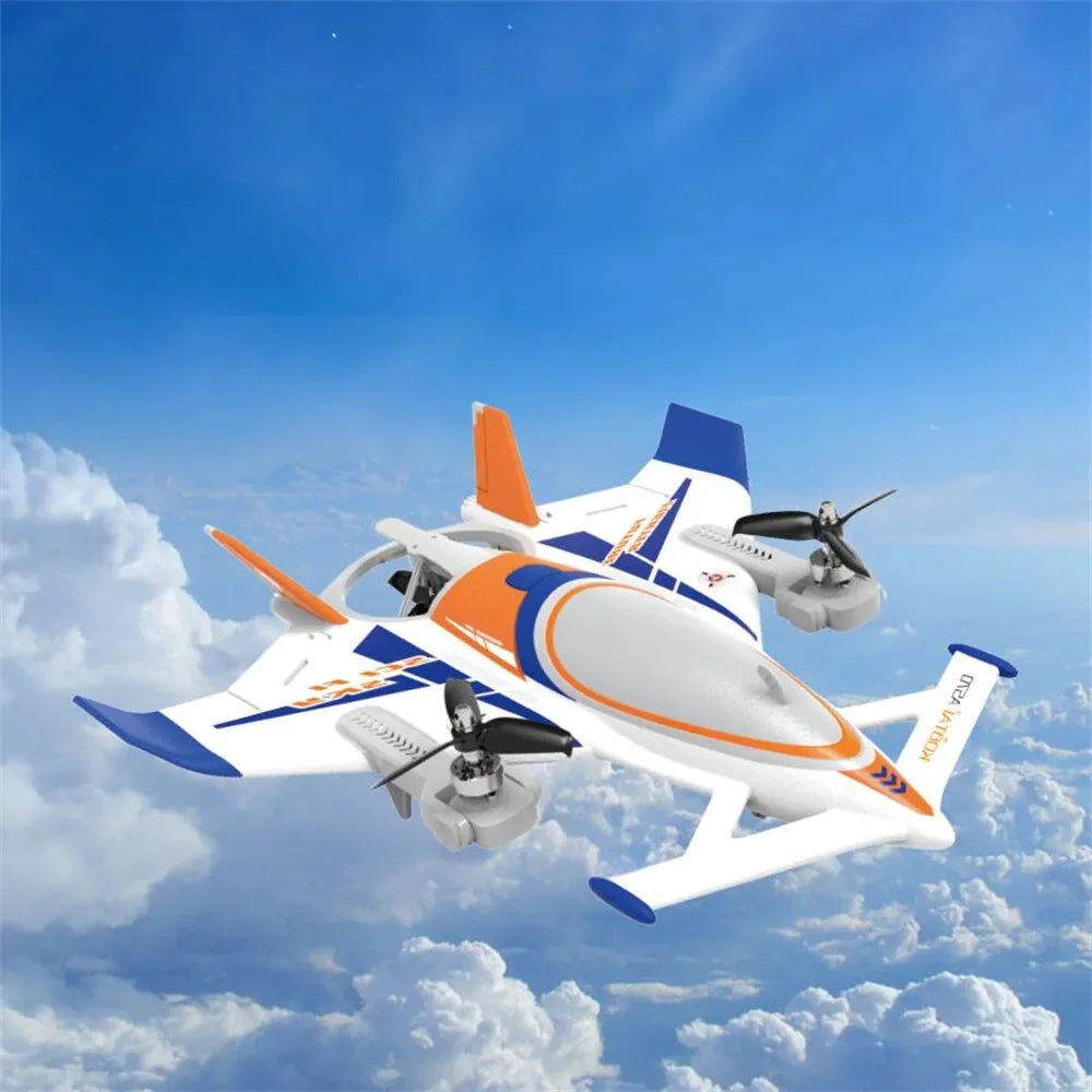 KOOTAI A570 8 Channel 3 Axis VTOL Foam RC Airplane - Long Range FPV Drone with Night Flight Mode for Aerial Photography & Outdoor Adventure