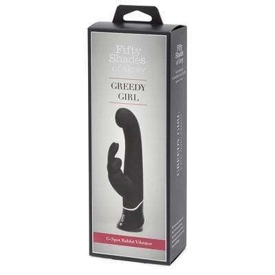 Fifty Shades of Grey Greedy Girl G-Spot Rechargeable Rabbit Vibrator - Powerful Clitoral & Vaginal Stimulation for Women, Perfect for Solo Play & Couples Intimacy