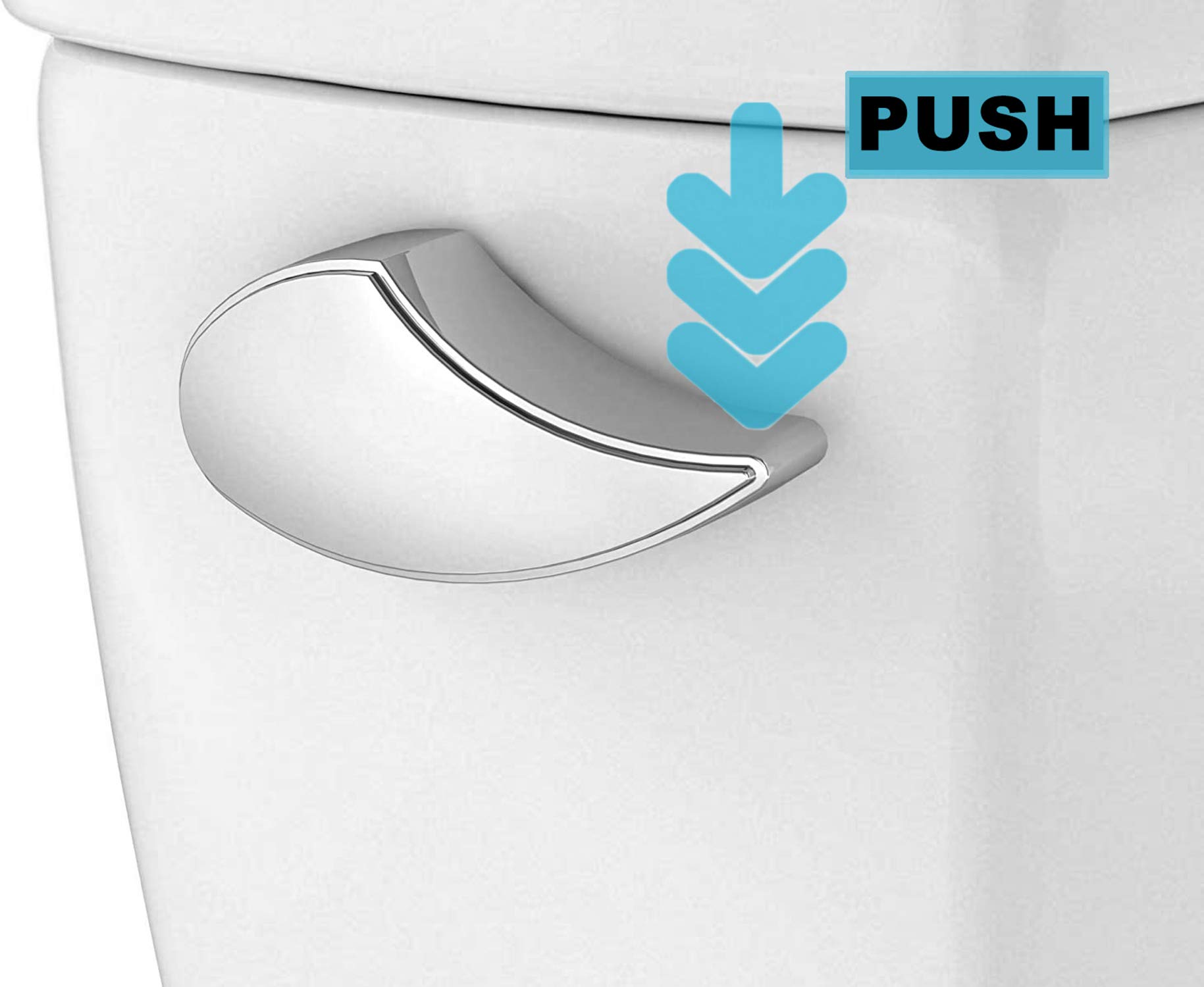 Side Mount Toilet Trip Lever - Chrome Flushing Handle Replacement for TOTO ST776SA THU068# THU004# - Durable Toilet Tank Repair Part - Perfect for Home Bathroom Renovation & Plumbing Maintenance