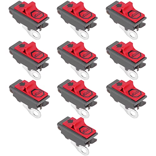 10Pcs Chainsaw On/Off Stop Switch Replacement - Compatible with Professional Gardening Tools for Pruning & Landscaping | Durable Garden Tool Supplies for DIY & Home Improvement Projects