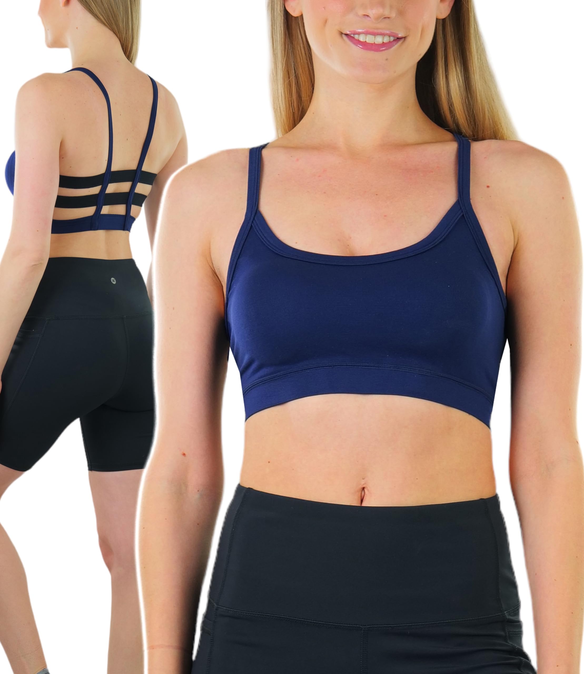 ToBeInStyle Women’s Seamless Wire-Free Sports Bras & Bralettes - Supportive Comfort for Yoga, Gym & Everyday Wear