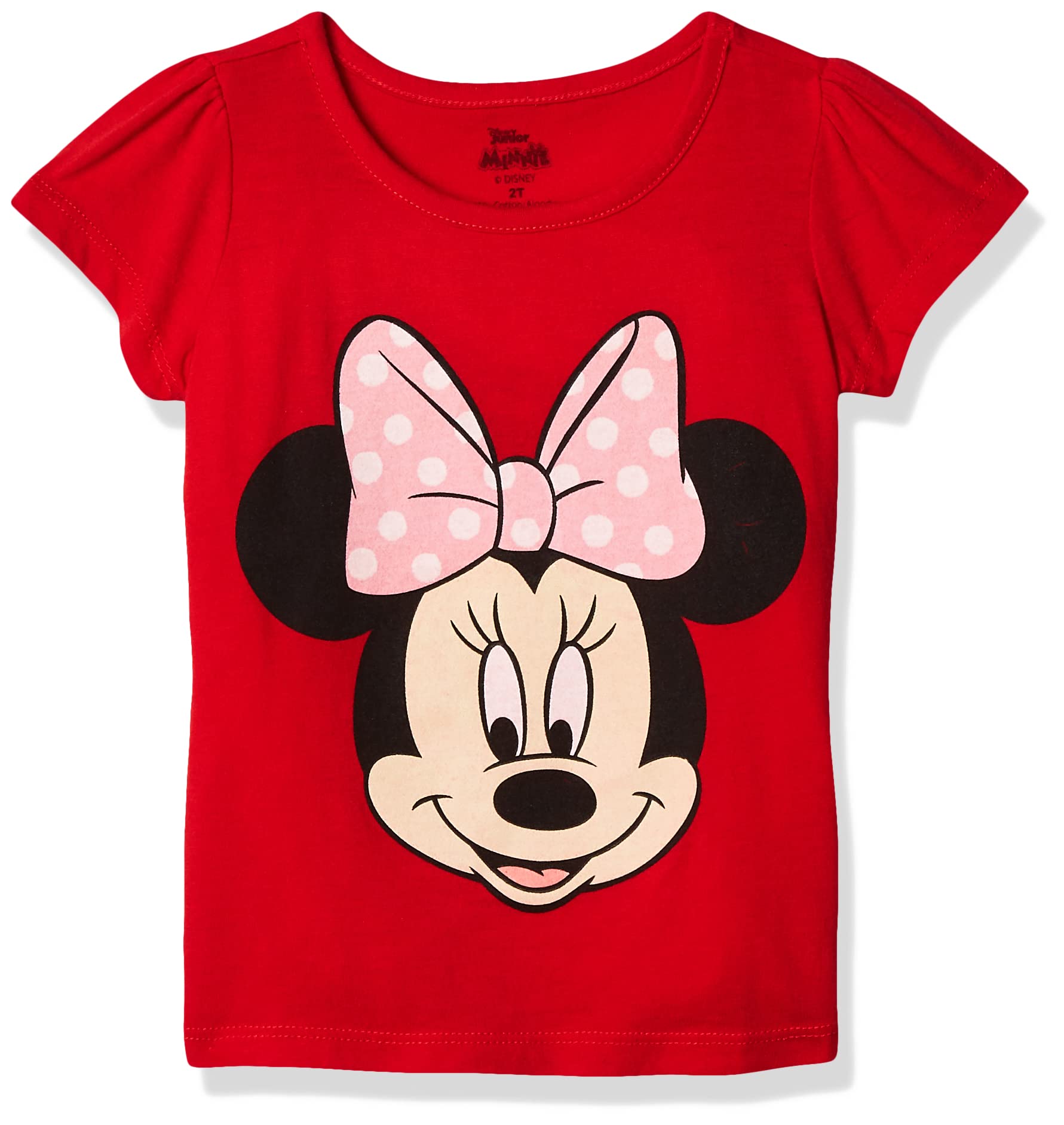Disney Minnie Mouse Girls' Graphic T-Shirt - Cute Cartoon Print Cotton Tee for Kids, Toddlers & Teens - Perfect for Birthday Gifts, Theme Parks & Disney Vacations