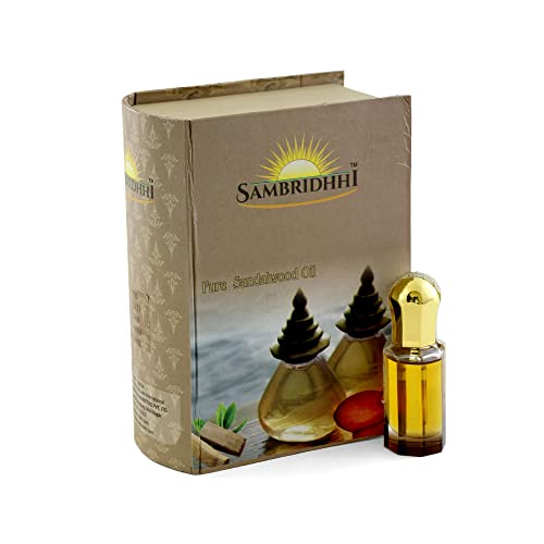 100% Pure Sandalwood Oil (Chandan Oil) for Skin Care - Treats Acne, Pimples, Dark Spots & Scars - Natural Tan Removal & Pigmentation Solution - Food Grade Essential Oil - 5ml Bottle - Perfect for Aromatherapy, DIY Beauty & Ayurvedic Treatments