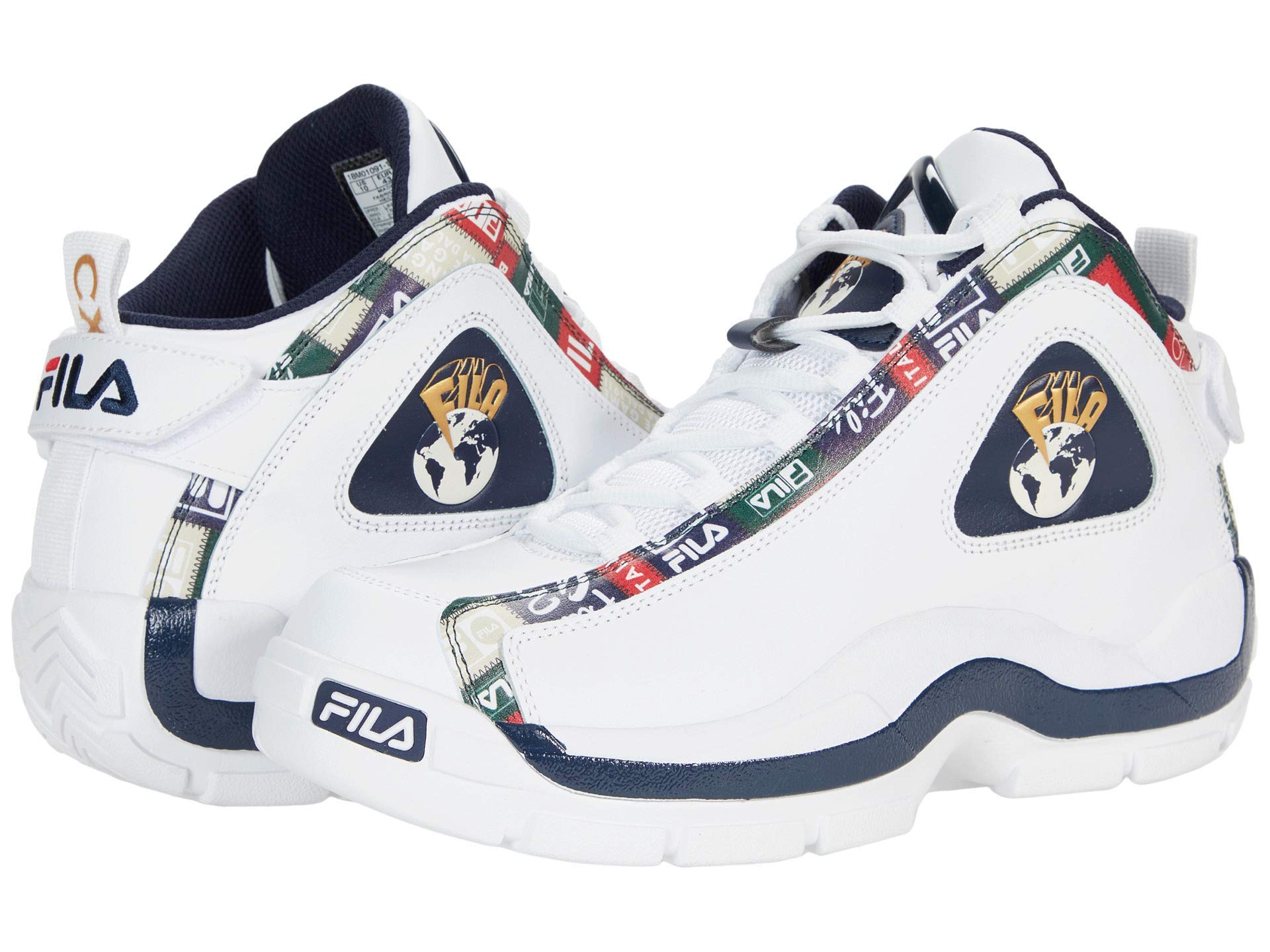 FILA Grant Hill 2 Retro Basketball Shoes for Men - Vintage Athletic Sneakers for Casual Wear & Street Style | Perfect for Basketball, Gym & Everyday Fashion