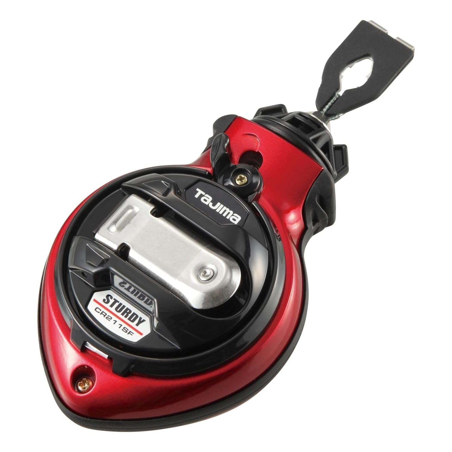 Tajima CR211SFR 1mm Extra Bold Chalk Line - Heavy Duty Chalk-Rite with Clip-n-Hold & Durable Wear Resistant Tip - Perfect for Construction, Carpentry, and DIY Home Projects