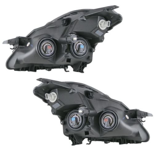 New Headlights Headlamps Pair Set for 2007-2009 Nissan Altima - Left & Right Replacement Lamps - Perfect for Night Driving & Foggy Conditions