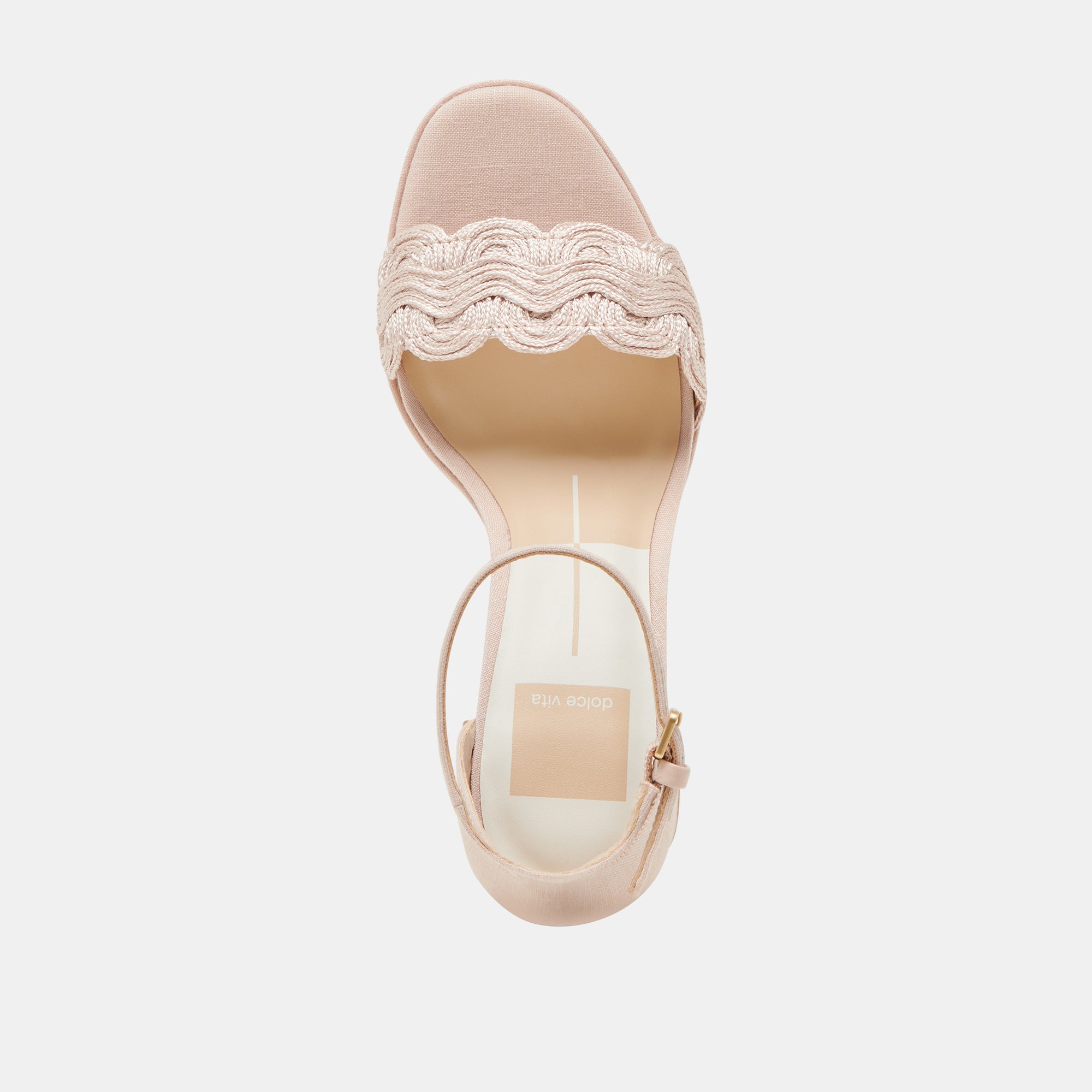 PELTIN Women's Light Pink Woven Raffia Heels - Comfortable Summer Sandals for Beach, Wedding & Party Occasions