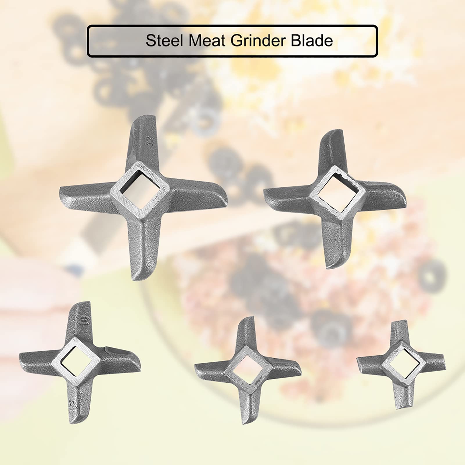 Stainless Steel Meat Grinder Blade #32 - Professional Kitchen Replacement for Home Use