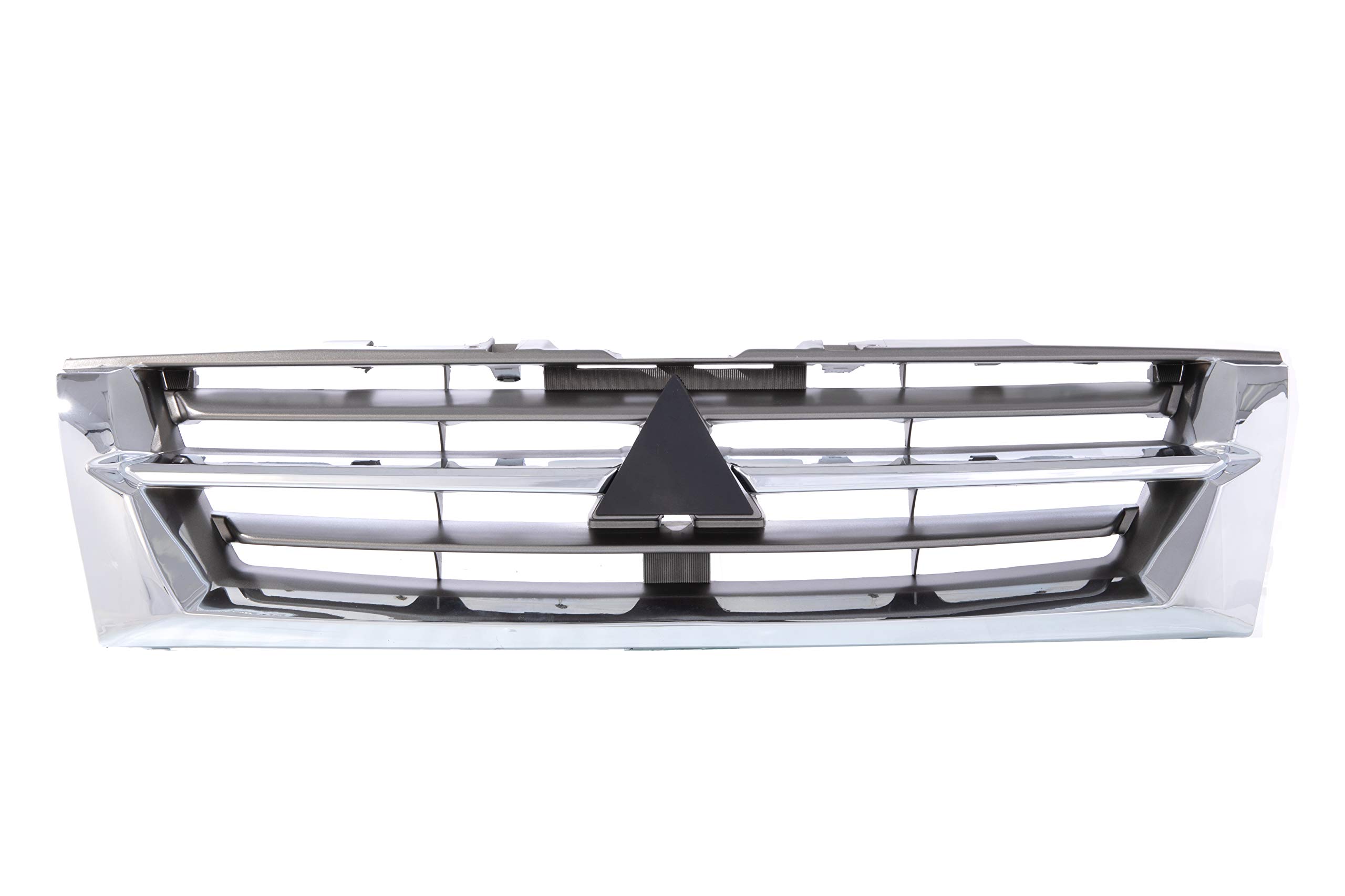 MITSUBISHI Montero Front Grille Replacement - Chrome Gray Grill Compatible with Montero Sport | Perfect Fit for MI1200231 & MR387982 | Off-Road & Daily Driving Upgrade