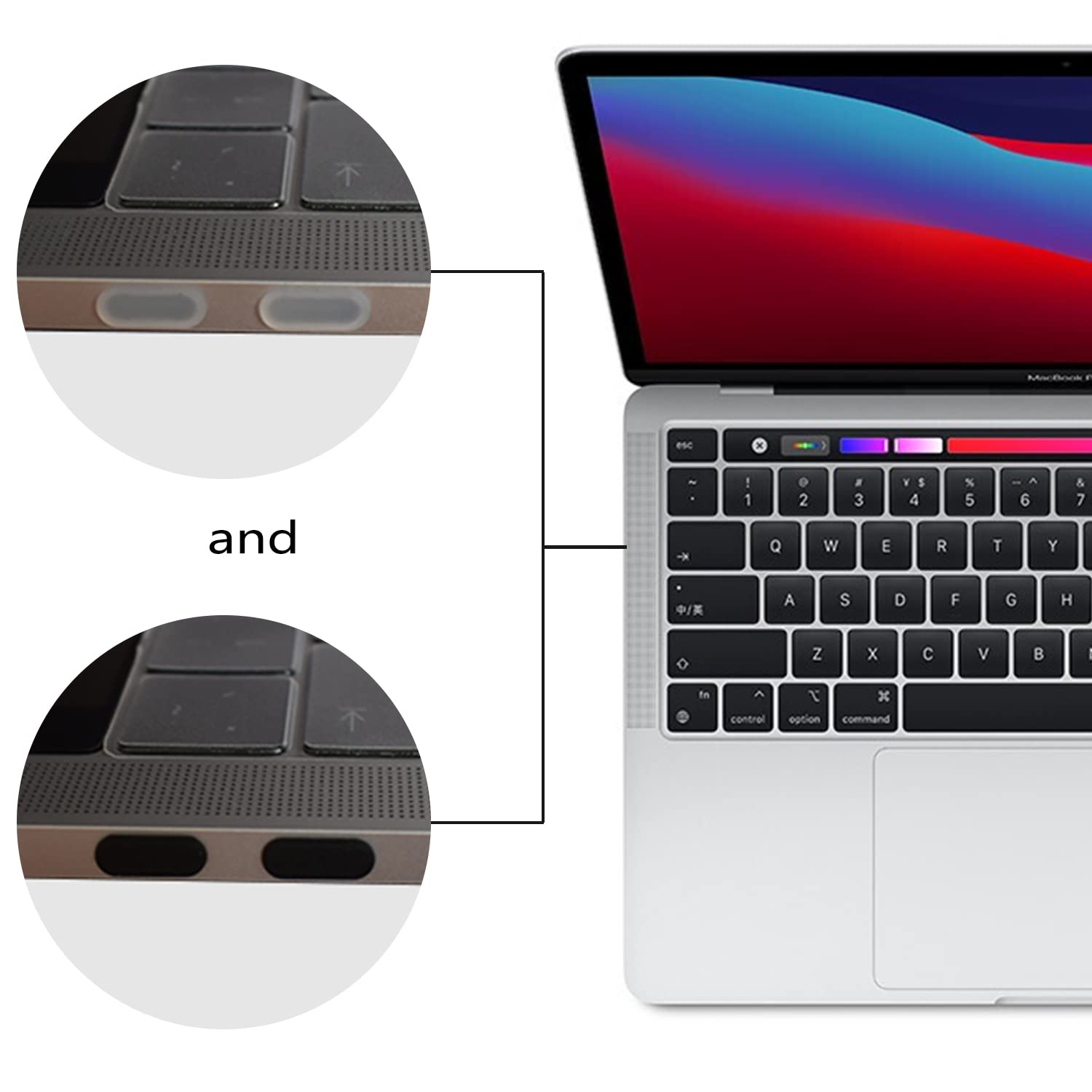 Premium Silicone Dust Plugs for MacBook Pro 14