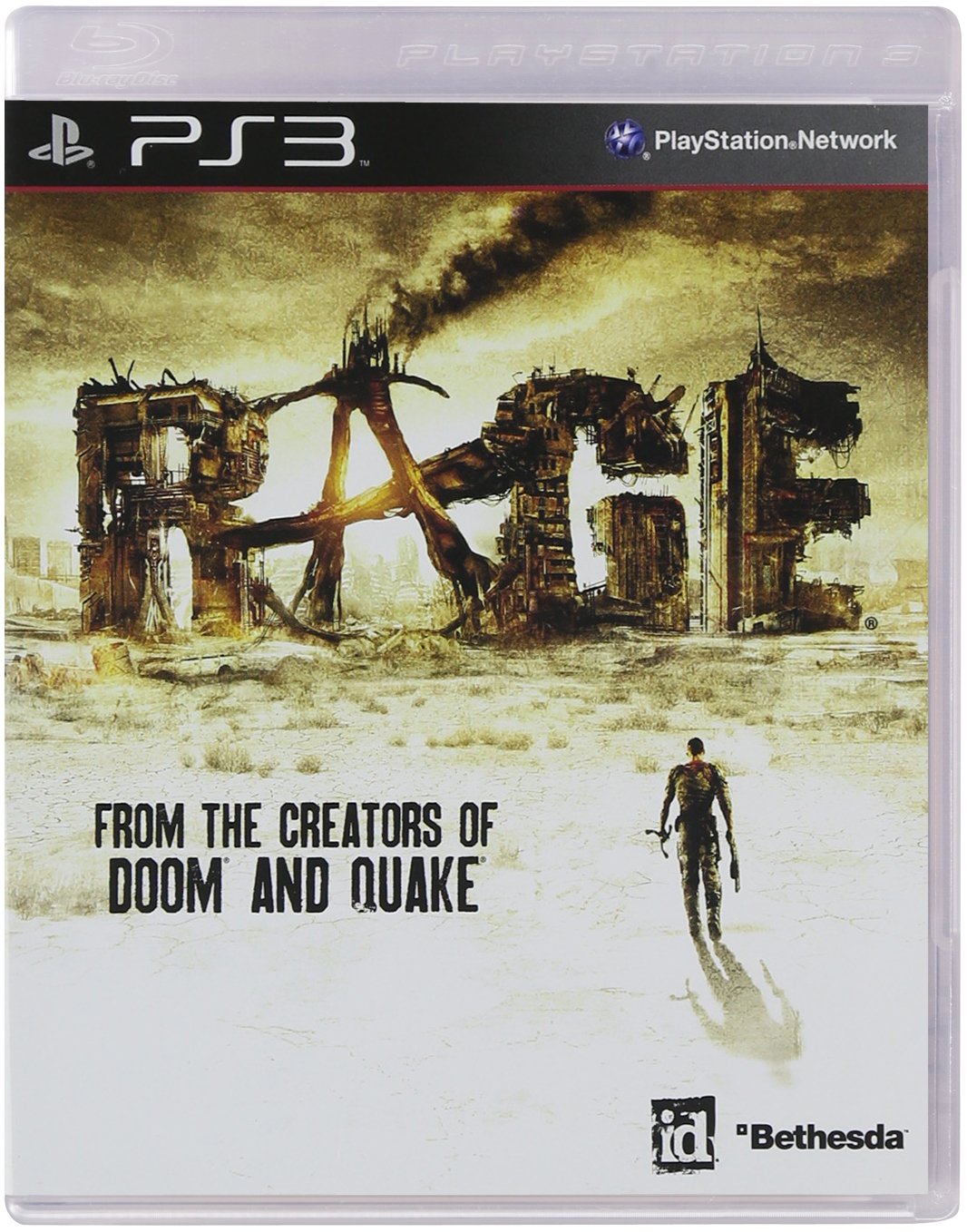 Rage - PlayStation 3 Game | Action-Adventure Shooter for PS3 | Post-Apocalyptic Open World Gaming Experience | Perfect for Single-Player Campaigns & Sci-Fi Fans