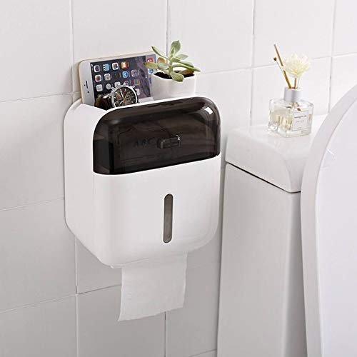 Waterproof Wall Mount Toilet Paper Holder Shelf - Stainless Steel Bathroom Tissue Storage Organizer with Roll Paper Towel Dispenser for Home, RV, Office (Color: A) - Perfect for Small Bathrooms & Space Saving Solutions