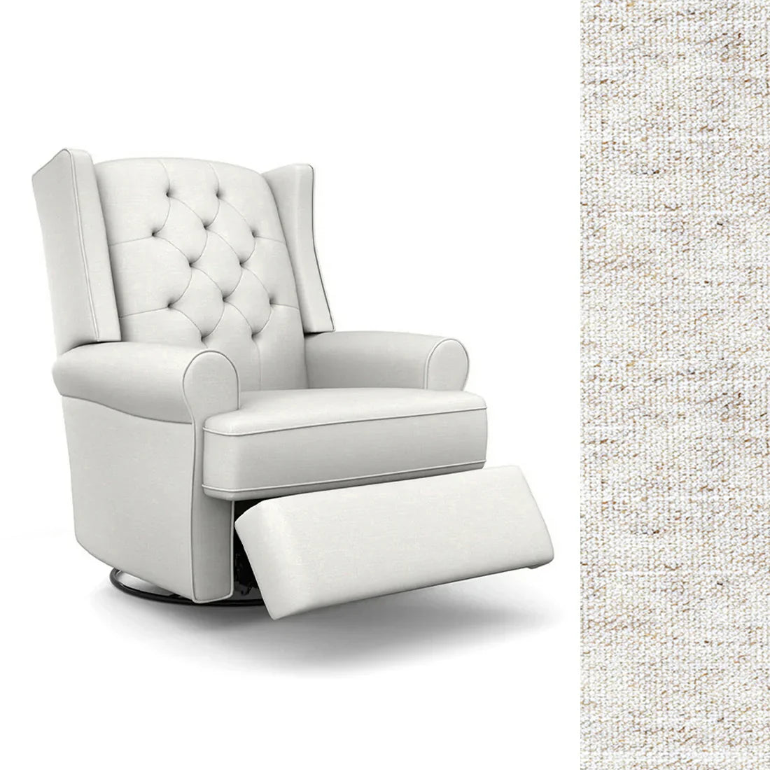 Best Finley Swivel Glider Recliner Chair - Comfortable Modern Living Room Seating for Relaxing, Nursing & Reading