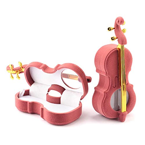 Premium Velvet Jewelry Box - Elegant Cello Gift Box Holder for Wedding Rings, Earrings & Necklaces | Perfect for Bridal Showers, Engagement Gifts & Jewelry Display (Color: D)