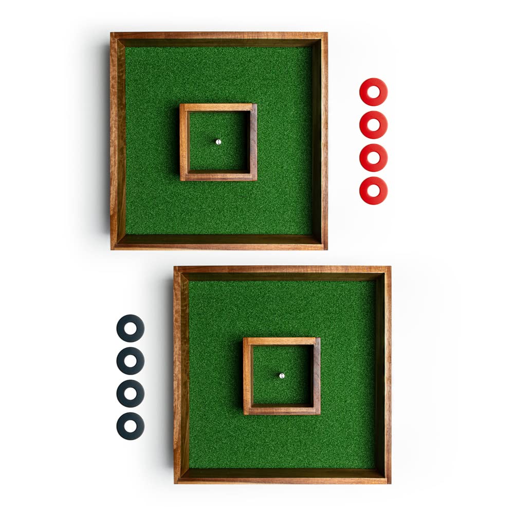 Elakai Outdoor Washer Toss Game Set for Adults & Family - Fun Backyard, Beach, Camping, Tailgating & Picnic Activities - Includes 3 Washers & Target Board