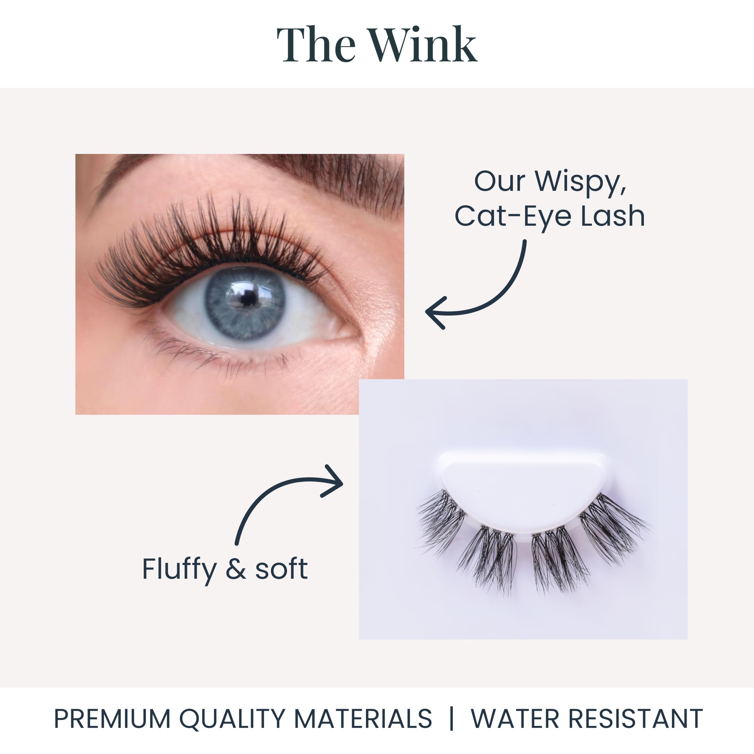 FlutterHabit The Wink Lashes - DIY Lash Extensions for 10 Day Wear | Mid-Length Wispy Doll Eye Clusters | Salon-Quality Natural False Eyelashes (Lash Glue Not Included) - Perfect for Parties, Weddings & Everyday Glam