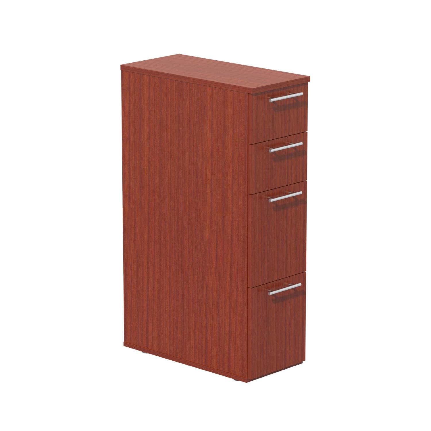 Mayline Skinny Tall Pedestal Desk Legs - Cherry Finish ABSPTLCR - Perfect for Home Office & Modern Workspace Setup