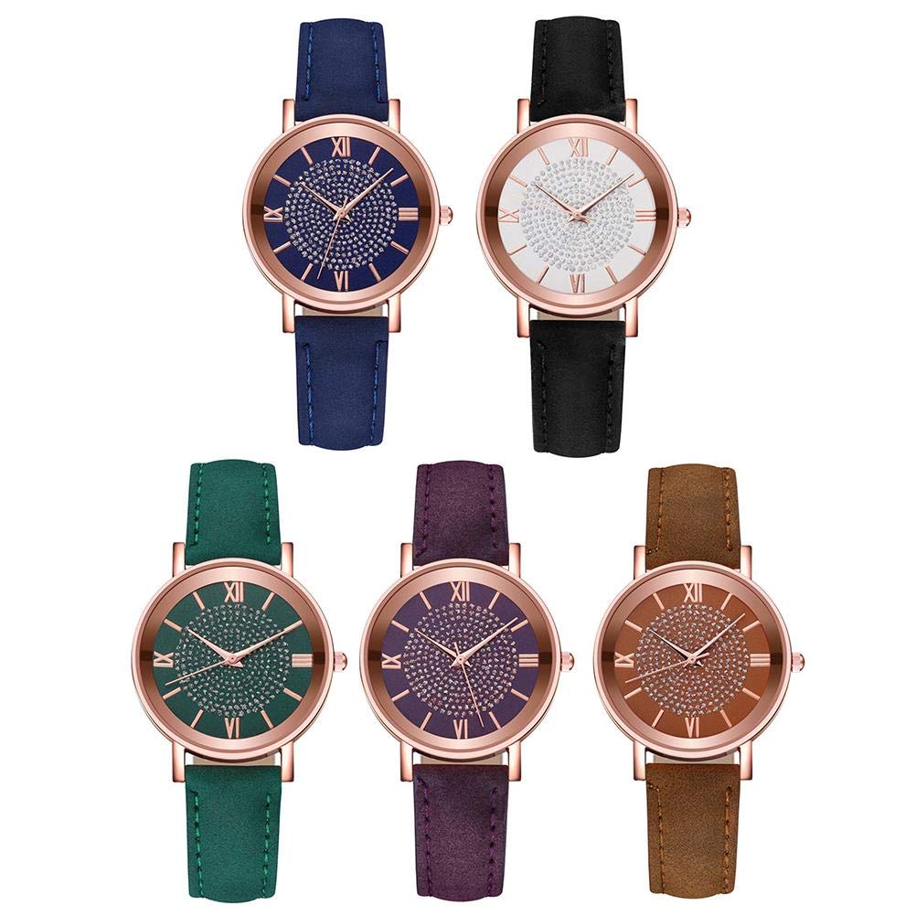 OUTEYE Classic Women's Quartz Watch - Elegant Leather Band Ladies Watch, Waterproof Analog Wristwatch for Women & Girls | Perfect for Office, Casual Wear & Special Occasions