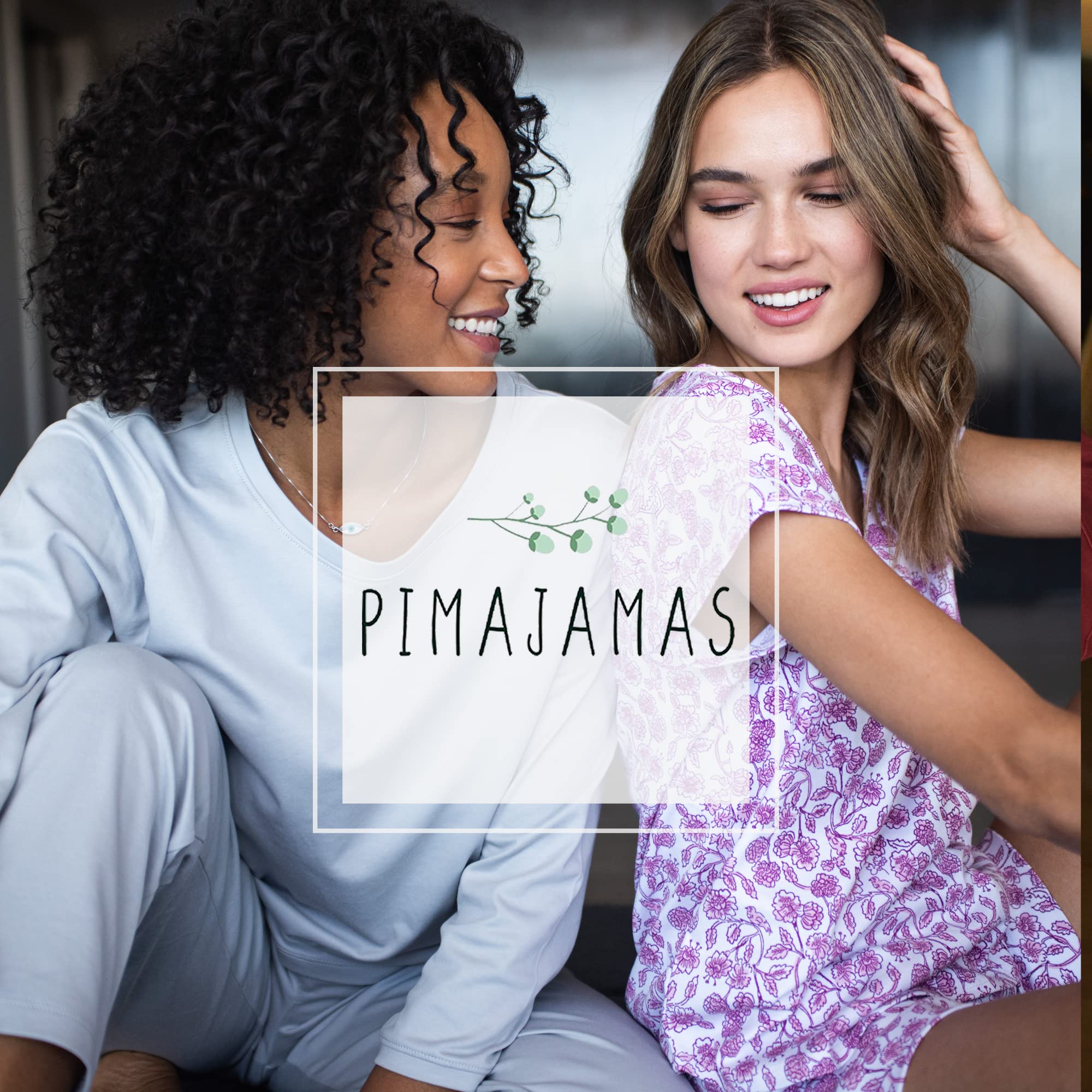 Women's Pajama Sets - 100% Peruvian Pima Cotton Super Soft Sleepwear & Loungewear - Valentine's Day Gift for Her - Perfect for Relaxing at Home & Romantic Nights