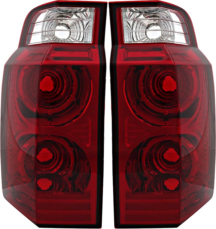 Jeep Commander Tail Lights Replacement Set (2006-2010) - Driver & Passenger Side LED Lamps - Perfect for Off-Roading, Night Driving & Vehicle Customization