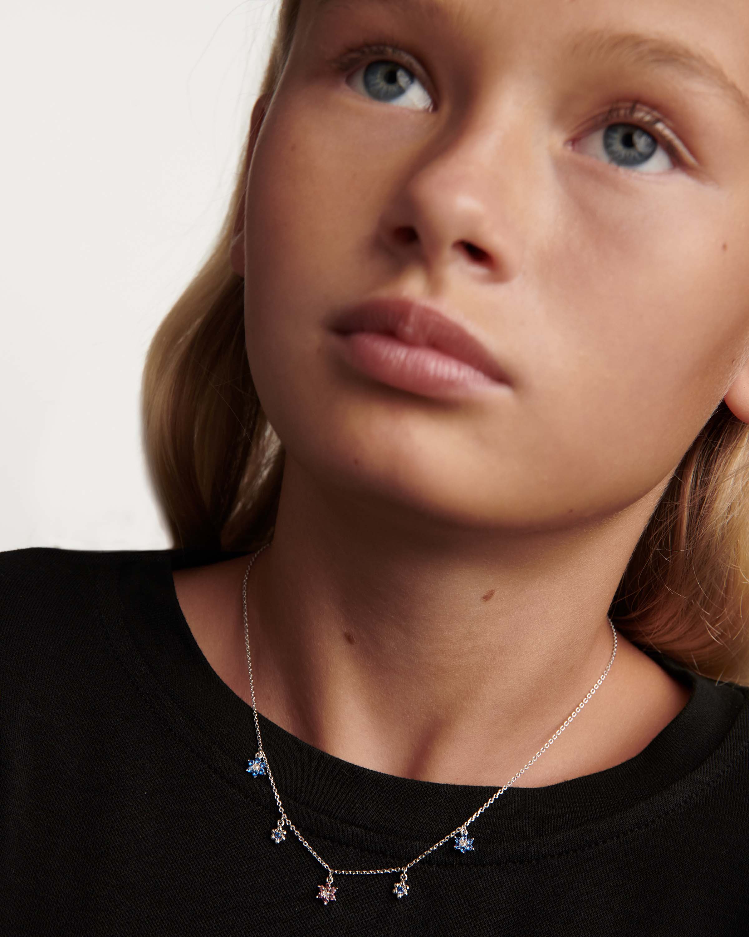 Les Filles Sterling Silver Necklace for Women - Elegant 925 Silver Jewelry Gift for Her | Perfect for Date Night, Wedding & Special Occasions
