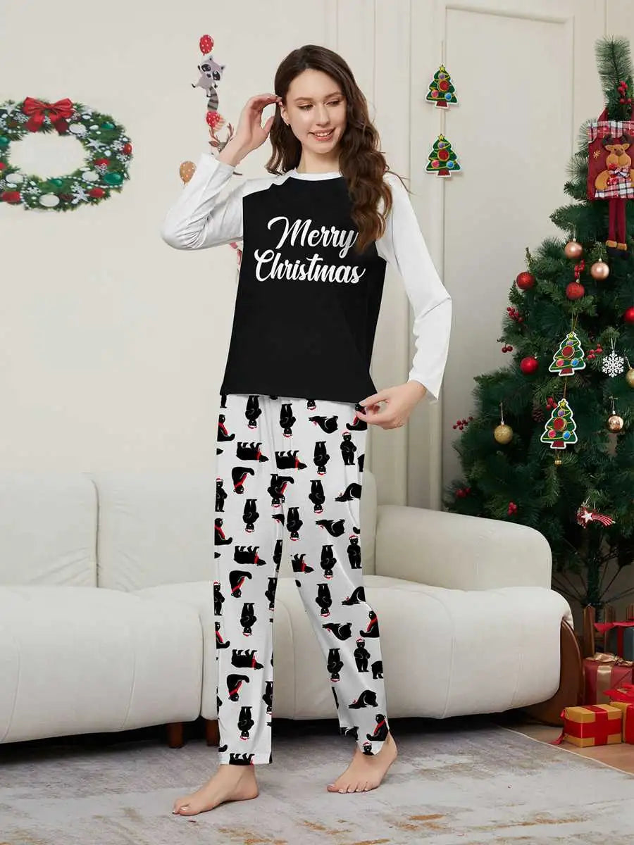Polar Bear Christmas Matching Family Pajamas Set - Cozy Holiday Pjs for Family Photos & Christmas Morning