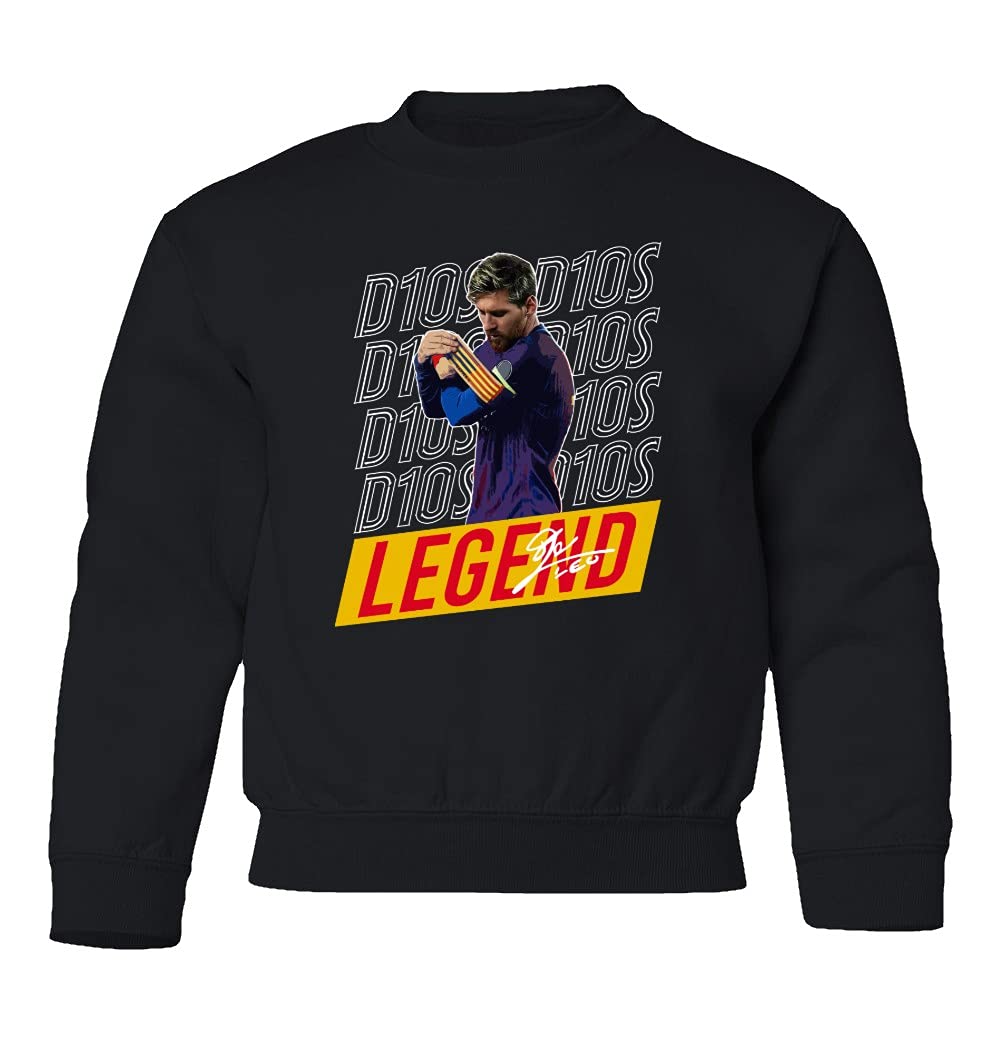 Barcelona Soccer Messi Farewell Captain Youth Crewneck Sweater - Official Licensed FCB Jersey for Kids & Teens - Perfect for Match Days, Training & Fan Events