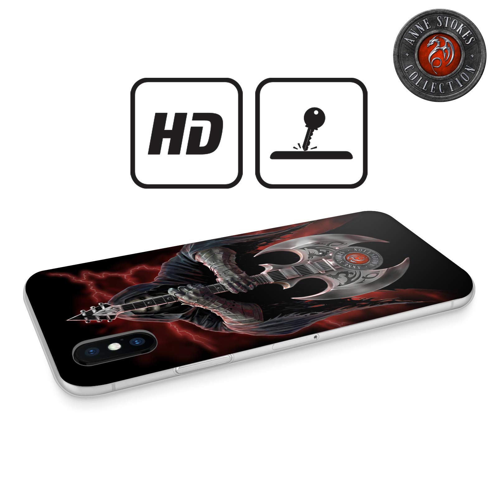 Official Anne Stokes Rock God Tribal Soft Gel Case for Apple iPhone 11 Pro Max - Durable Protective Cover with Stylish Design, Perfect for Music Lovers & Fantasy Fans - Great for Concerts, Parties & Everyday Use