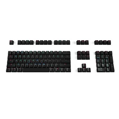 Akko X Ducky Midnight 108 Key OEM Profile PBT Keycaps Set for Mechanical Keyboards - Perfect for Gaming, Typing & Office Work