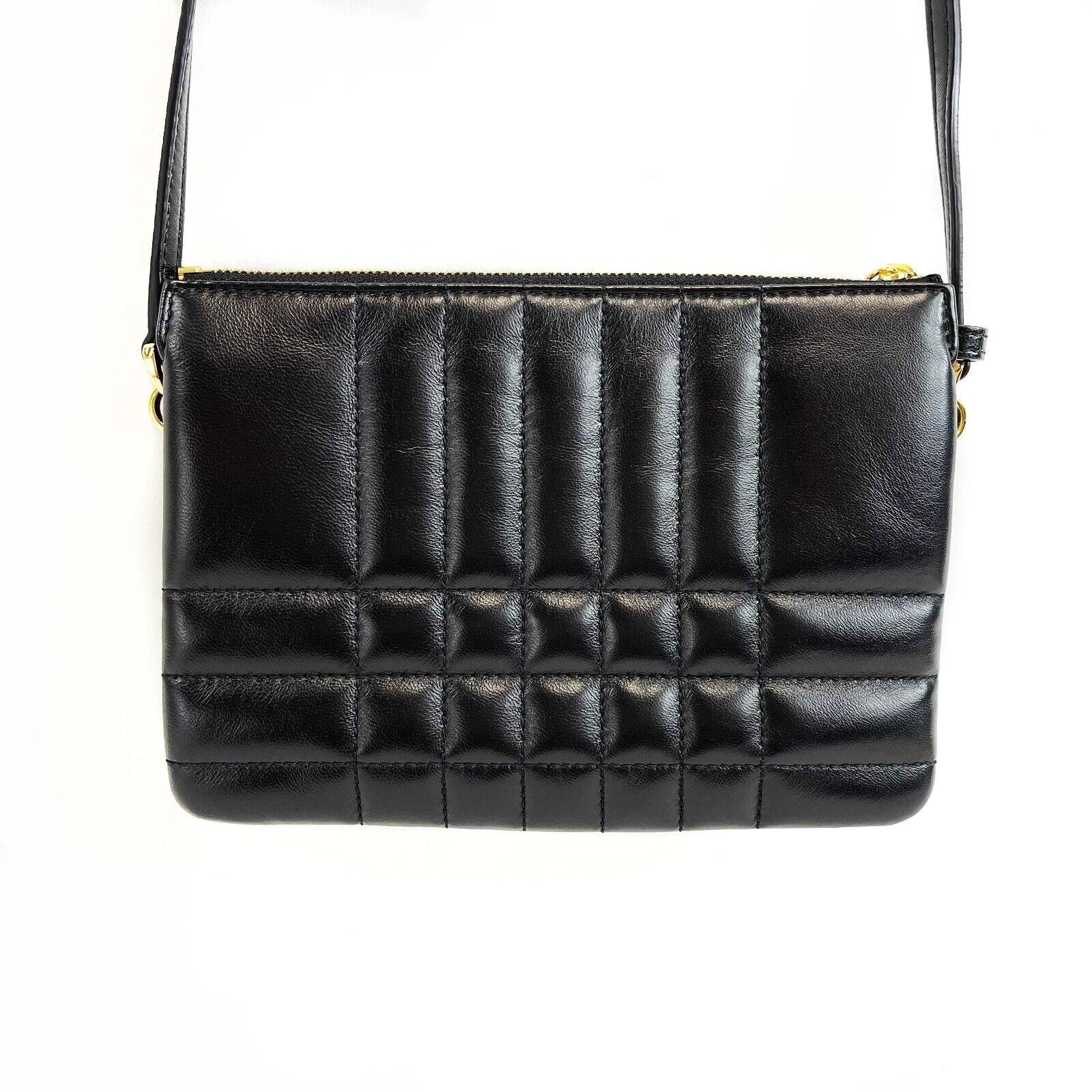 Burberry Lola Double Pouch Quilted Leather Crossbody Bag for Women | Luxury Designer Handbag with Adjustable Strap | Perfect for Work, Travel & Evening Out