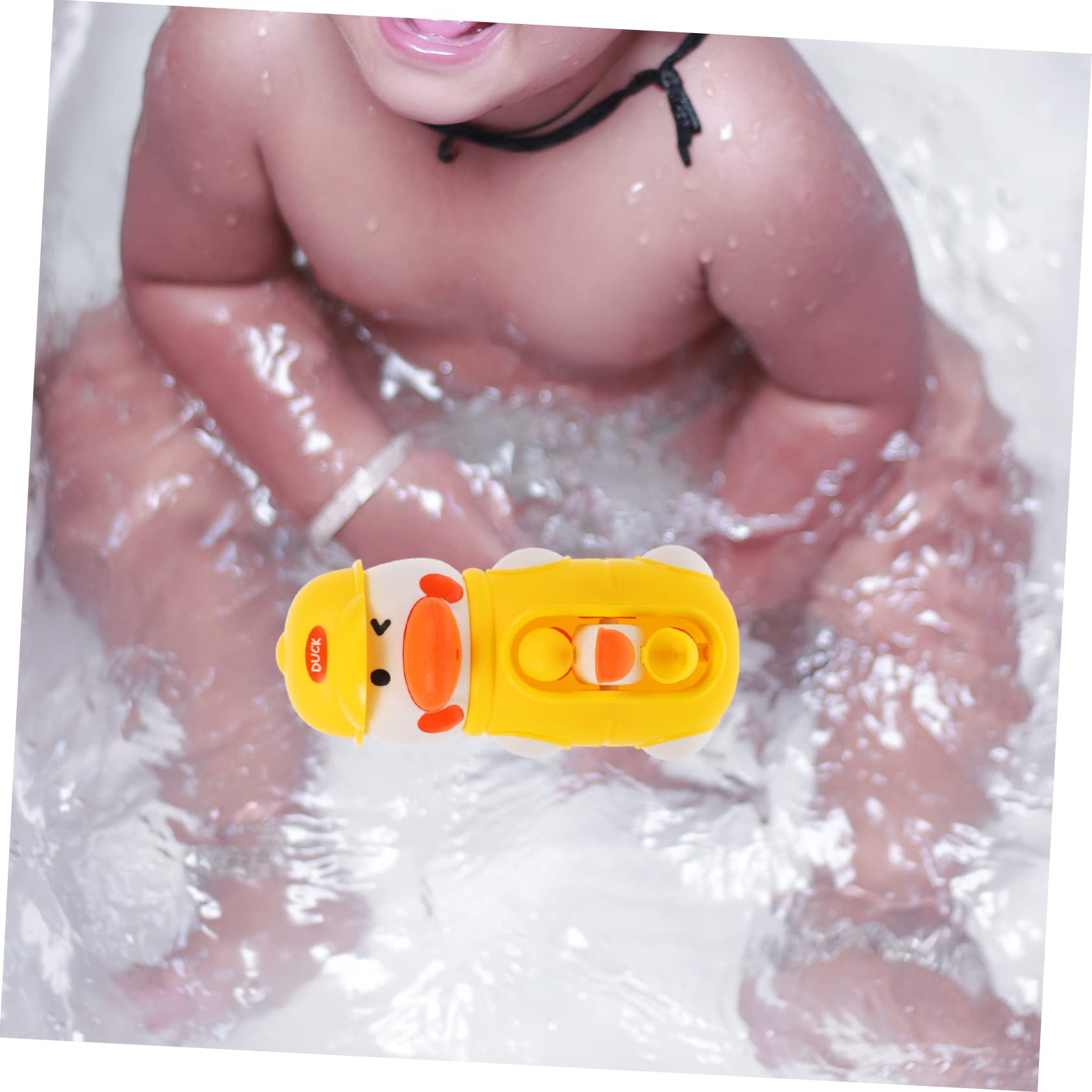 HEMOTON 4-Piece Rotating Animal Bath Toys Set - Cute Plastic Shower Toys for Kids, Fun Bathtub Water Play for Toddlers & Infants | Perfect for Bath Time, Sensory Play & Early Learning Development