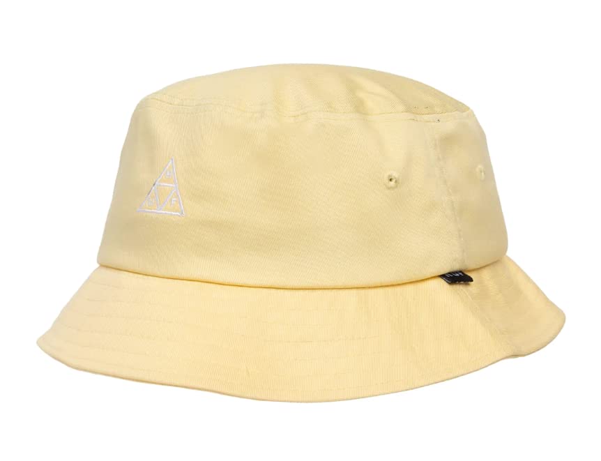 HUF Essentials Triple Triangle Bucket Hat - Cotton Unisex Bucket Hat for Men & Women - Perfect for Beach, Outdoor & Streetwear Fashion