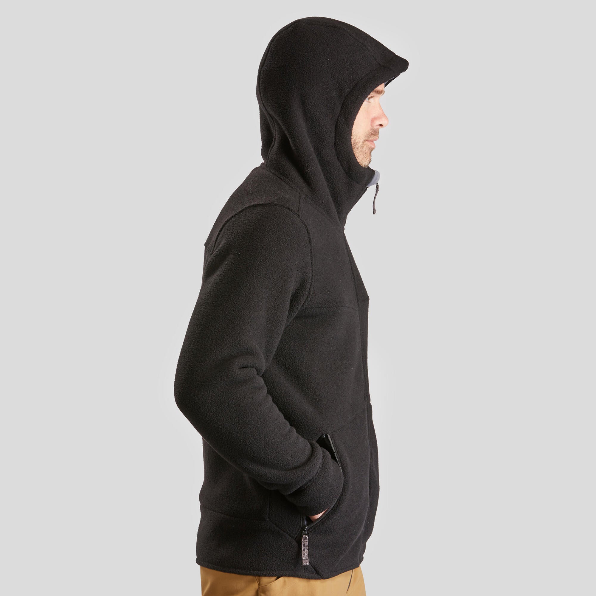 Quechua SH500 Men's Warm Fleece Jacket for Hiking, Outdoor Activities & Winter Adventures - Lightweight & Comfortable Cold Weather Gear