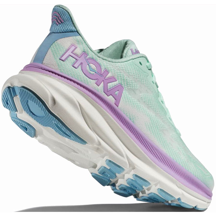 HOKA Women's Clifton 9 Running Shoes - Lightweight Cushioned Sneakers for Road Running, Walking & Gym Workouts | Comfortable Athletic Shoes for Women with Breathable Mesh Upper & Responsive Midsole