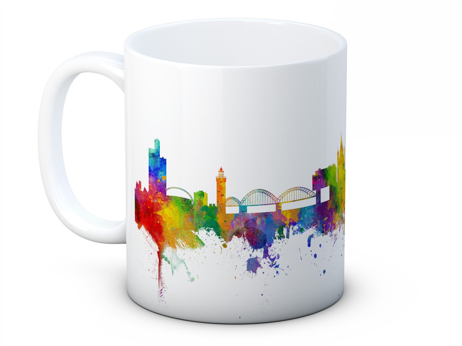 German Cityscape Ceramic Coffee Mug - Cologne Skyline Design for Tea & Coffee Lovers | Perfect for Home, Office & Gifts