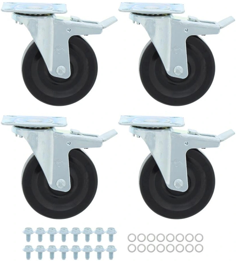 Zephyr Heavy Duty Swivel Casters Set of 4 - 3