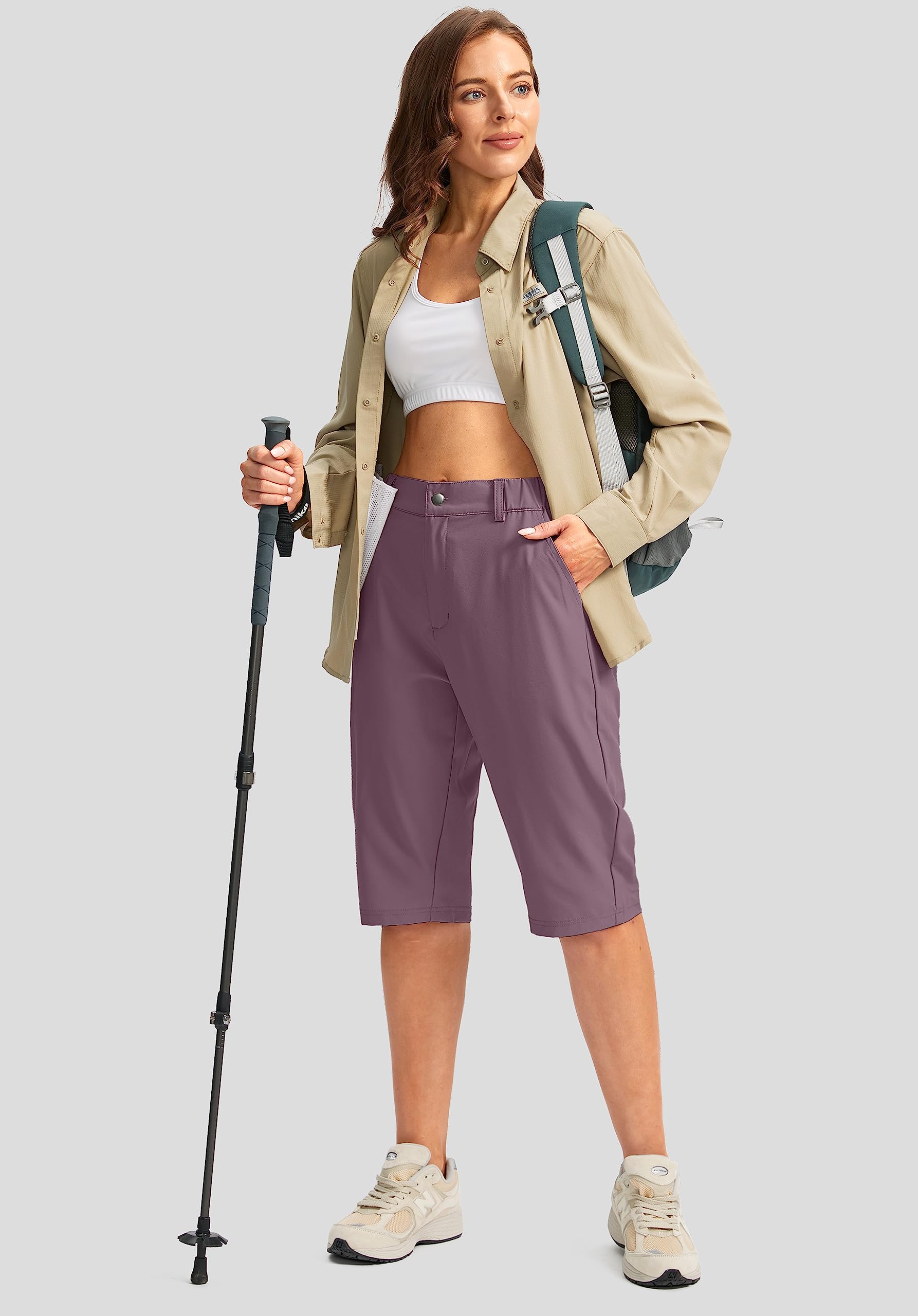 Women's Lightweight Quick-Dry Hiking Cargo Shorts - 13