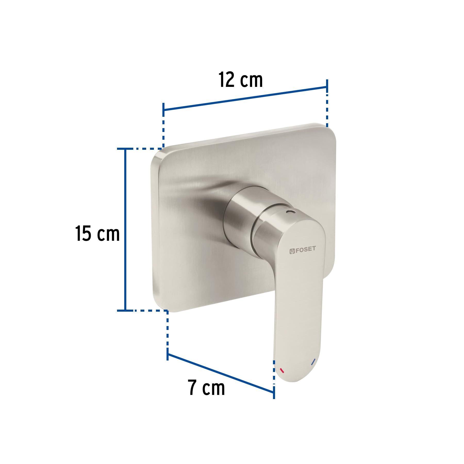 Single Lever Shower Faucet in Satin Finish - Riviera Collection | Modern Bathroom Upgrade for Spa-Like Experience